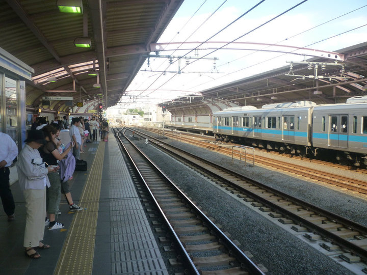 Train tracks in Japan.