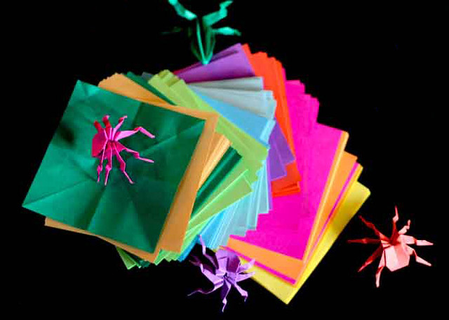 Origami, Japanese paper folding.